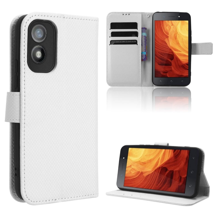 For Itel A18 Diamond Texture Leather Phone Case