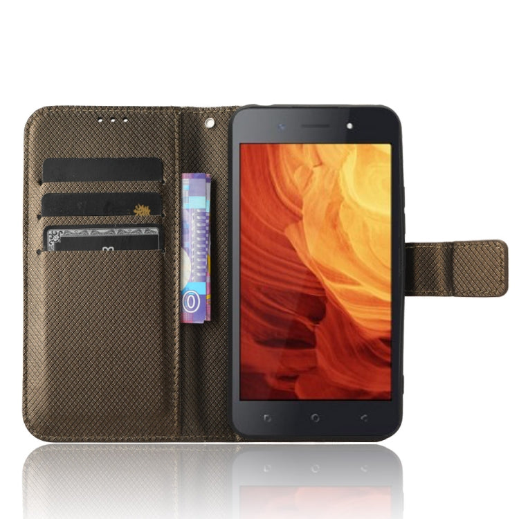 For Itel A18 Diamond Texture Leather Phone Case