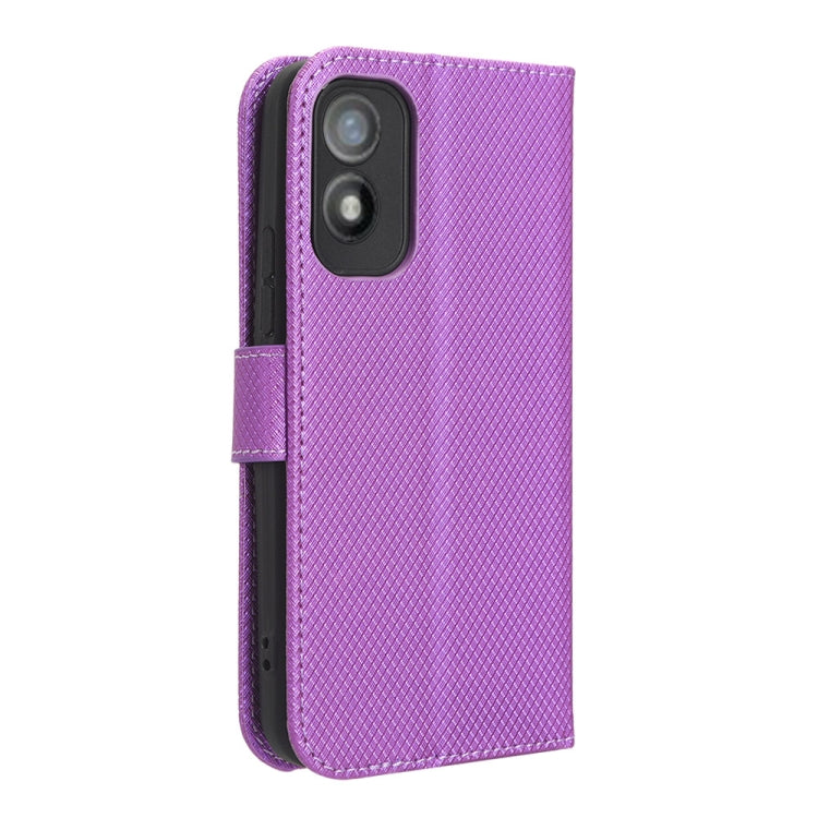 For Itel A18 Diamond Texture Leather Phone Case