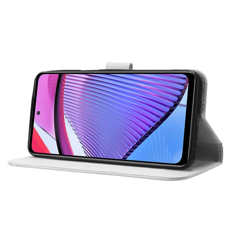 For Motorola Moto G Power 2023 Diamond Texture Leather Phone Case