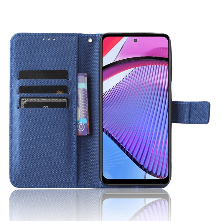 For Motorola Moto G Power 2023 Diamond Texture Leather Phone Case