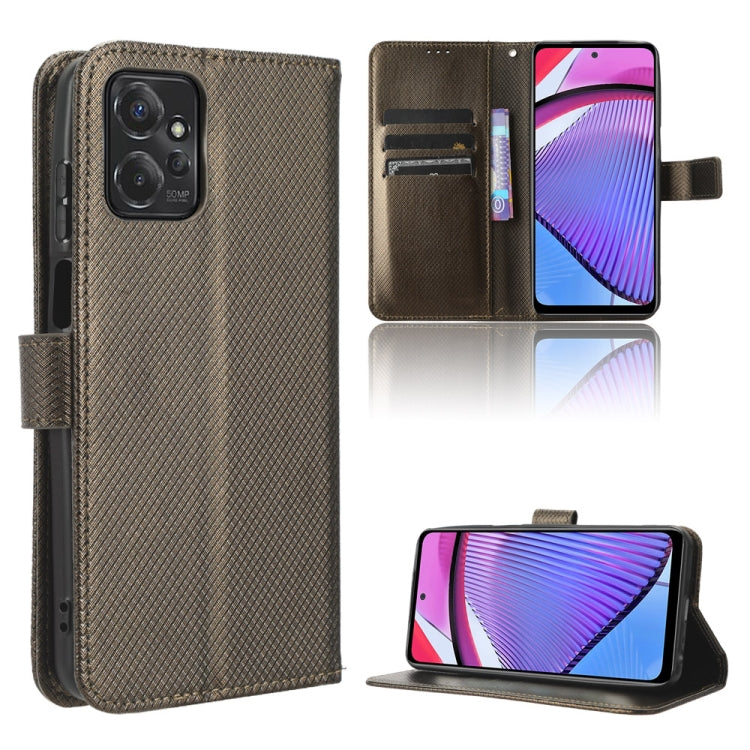 For Motorola Moto G Power 2023 Diamond Texture Leather Phone Case