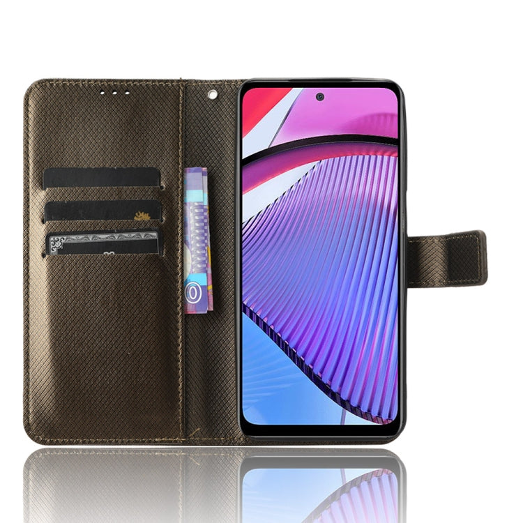 For Motorola Moto G Power 2023 Diamond Texture Leather Phone Case