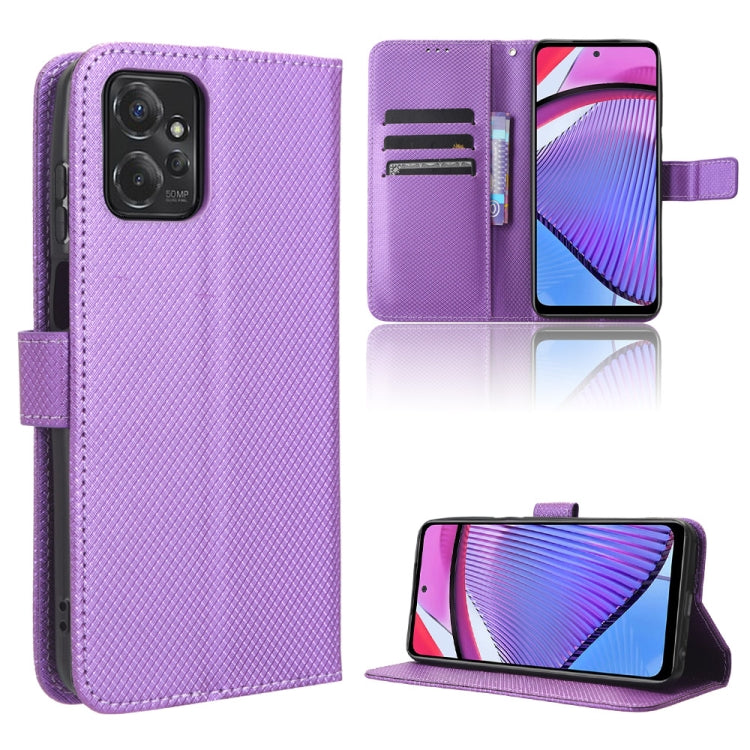 For Motorola Moto G Power 2023 Diamond Texture Leather Phone Case