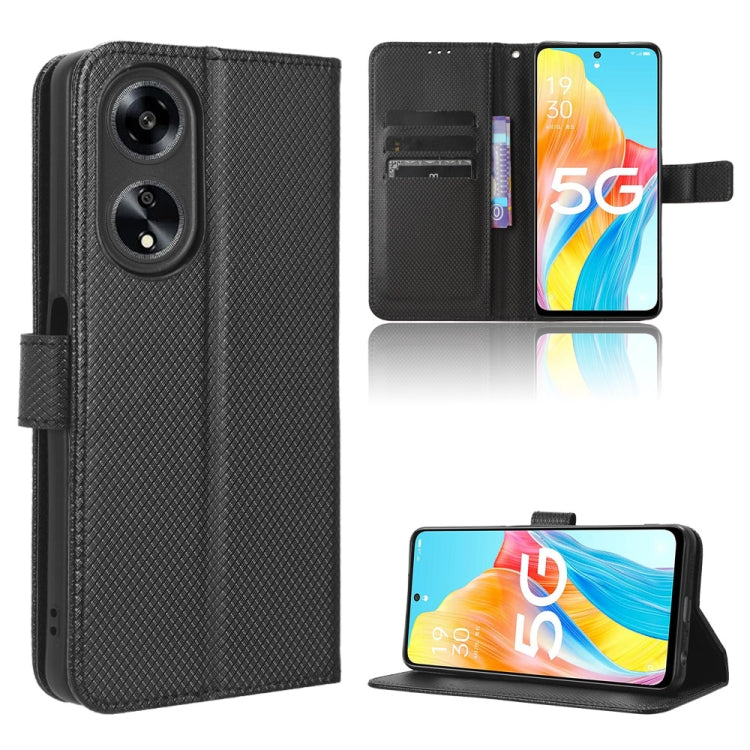 For OPPO A1 5G Diamond Texture Leather Phone Case