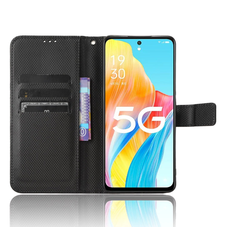 For OPPO A1 5G Diamond Texture Leather Phone Case