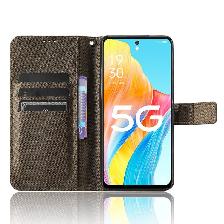 For OPPO A1 5G Diamond Texture Leather Phone Case