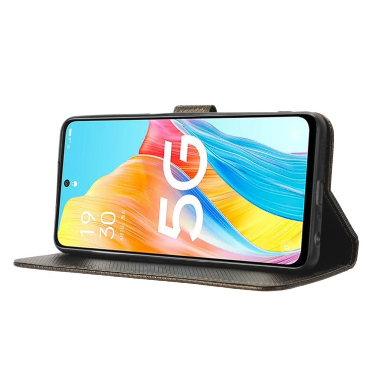 For OPPO A1 5G Diamond Texture Leather Phone Case