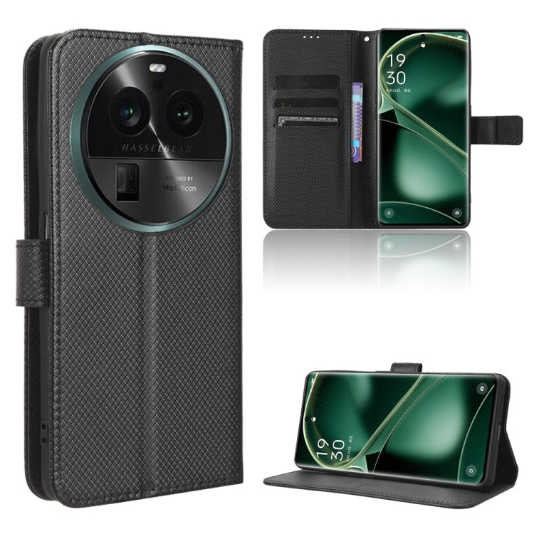 For OPPO Find X6 Diamond Texture Leather Phone Case