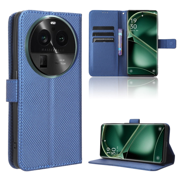 For OPPO Find X6 Diamond Texture Leather Phone Case