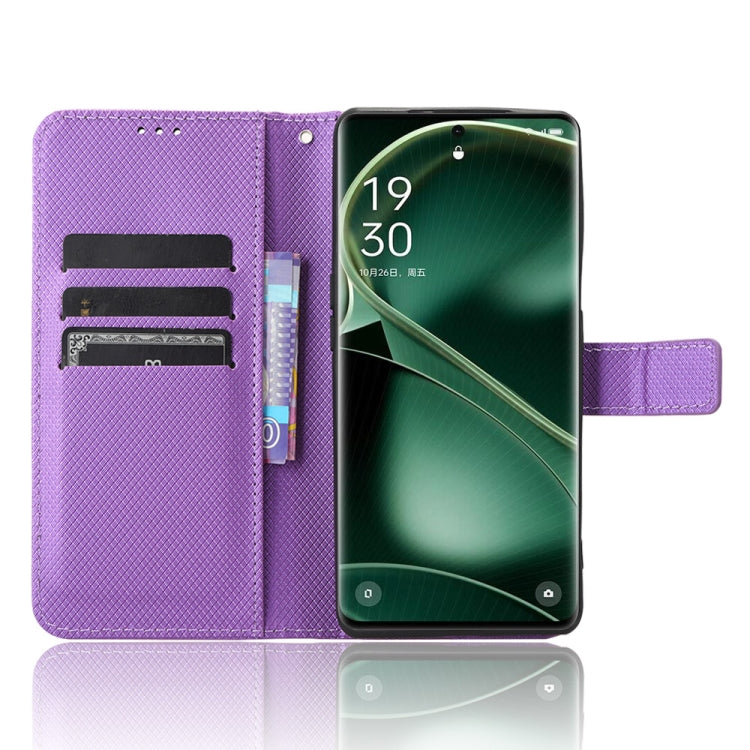 For OPPO Find X6 Diamond Texture Leather Phone Case
