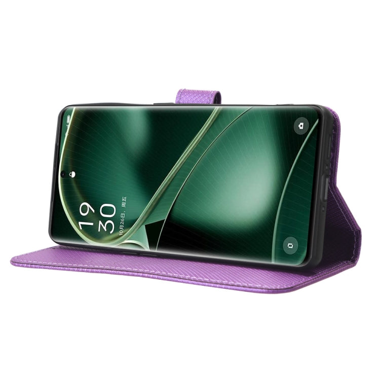 For OPPO Find X6 Diamond Texture Leather Phone Case