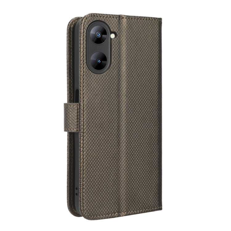 For Realme V30 / V30t 5G Diamond Texture Leather Phone Case