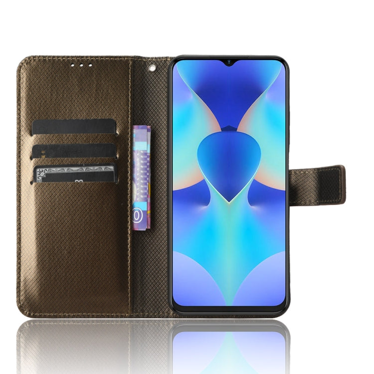 For Tecno Spark 10 4G Diamond Texture Leather Phone Case