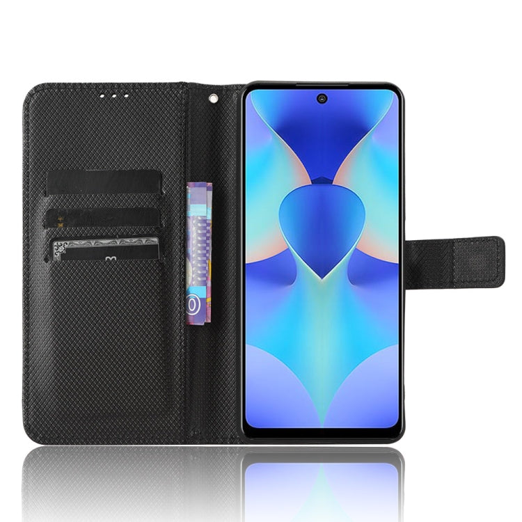 For Tecno Spark 10 Pro / K17 Diamond Texture Leather Phone Case