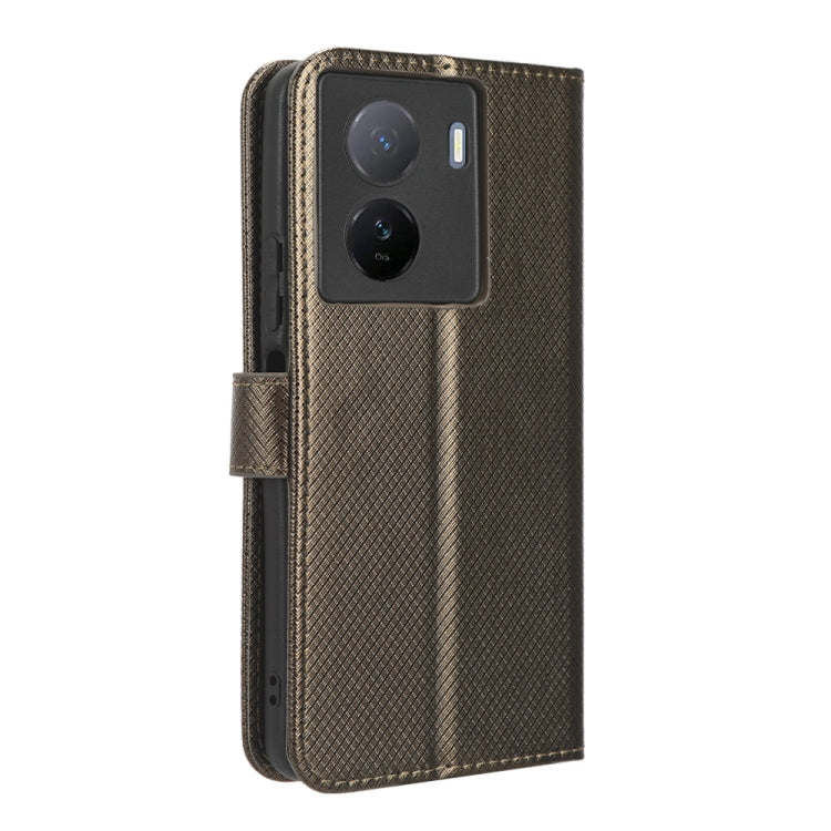 For vivo iQOO Z7x Diamond Texture Leather Phone Case