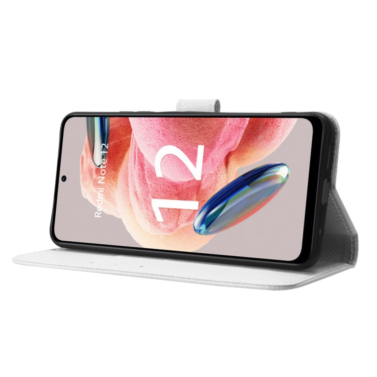 For Xiaomi Redmi Note 12 4G Global Diamond Texture Leather Phone Case