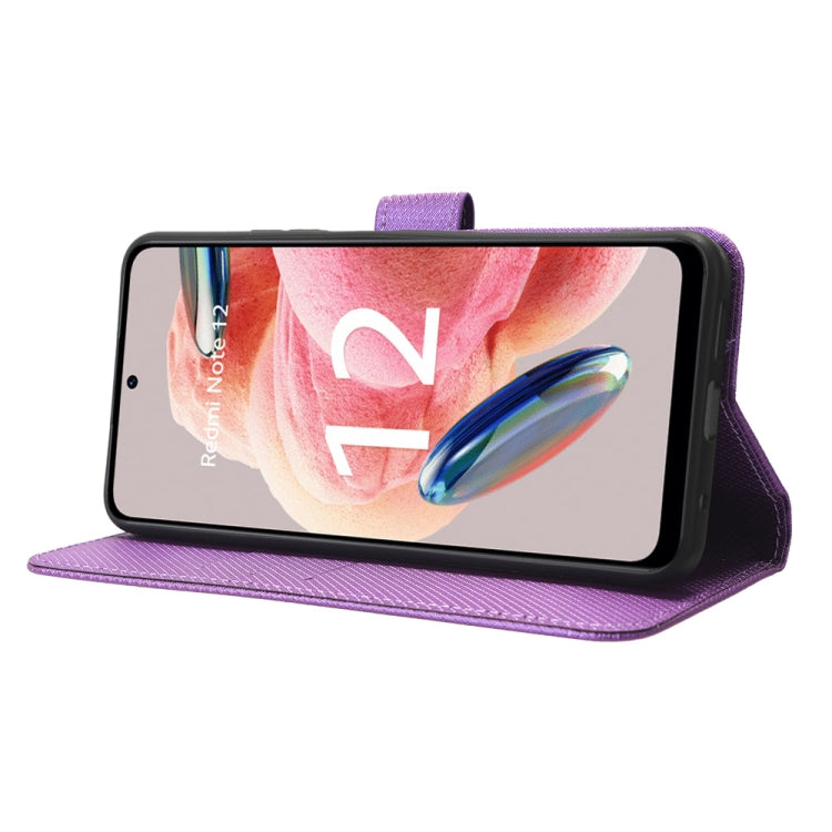 For Xiaomi Redmi Note 12 4G Global Diamond Texture Leather Phone Case