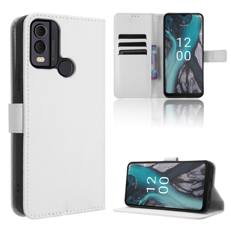 For Nokia C22 Diamond Texture Leather Phone Case