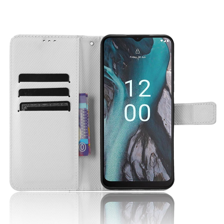 For Nokia C22 Diamond Texture Leather Phone Case