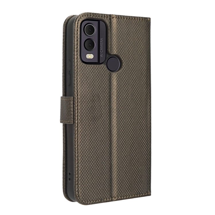For Nokia C22 Diamond Texture Leather Phone Case