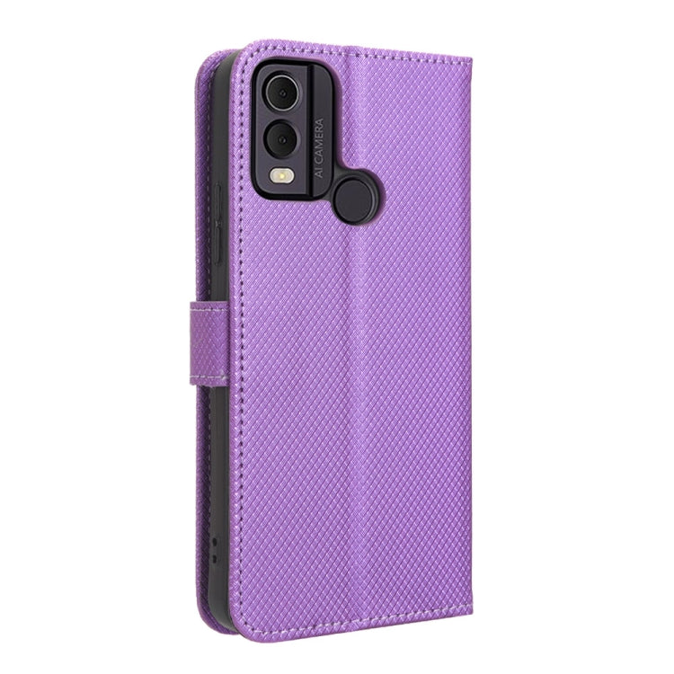 For Nokia C22 Diamond Texture Leather Phone Case