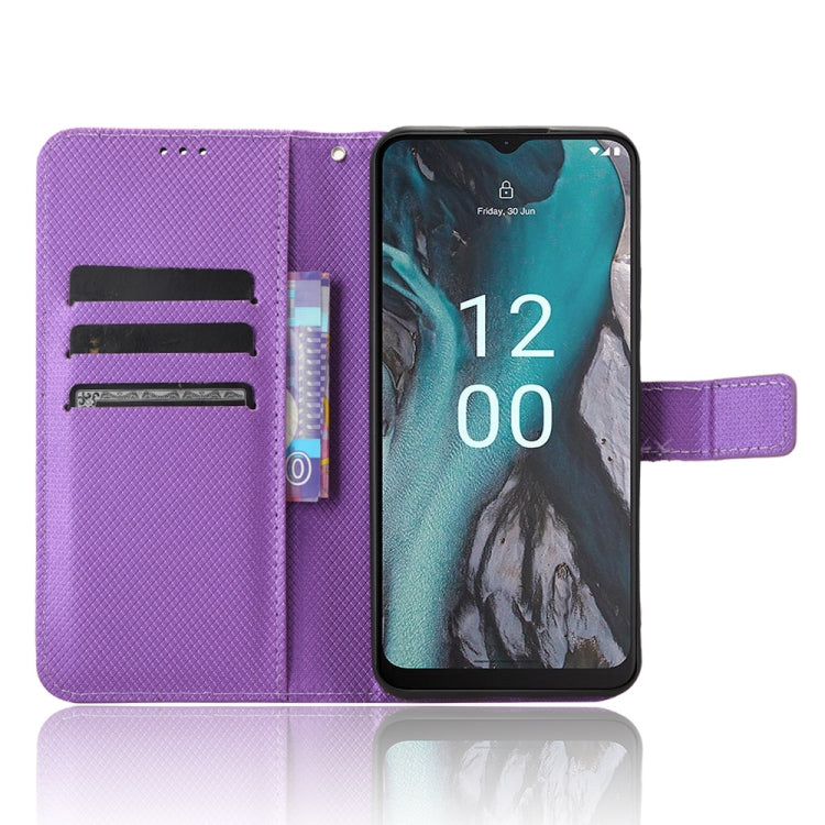For Nokia C22 Diamond Texture Leather Phone Case