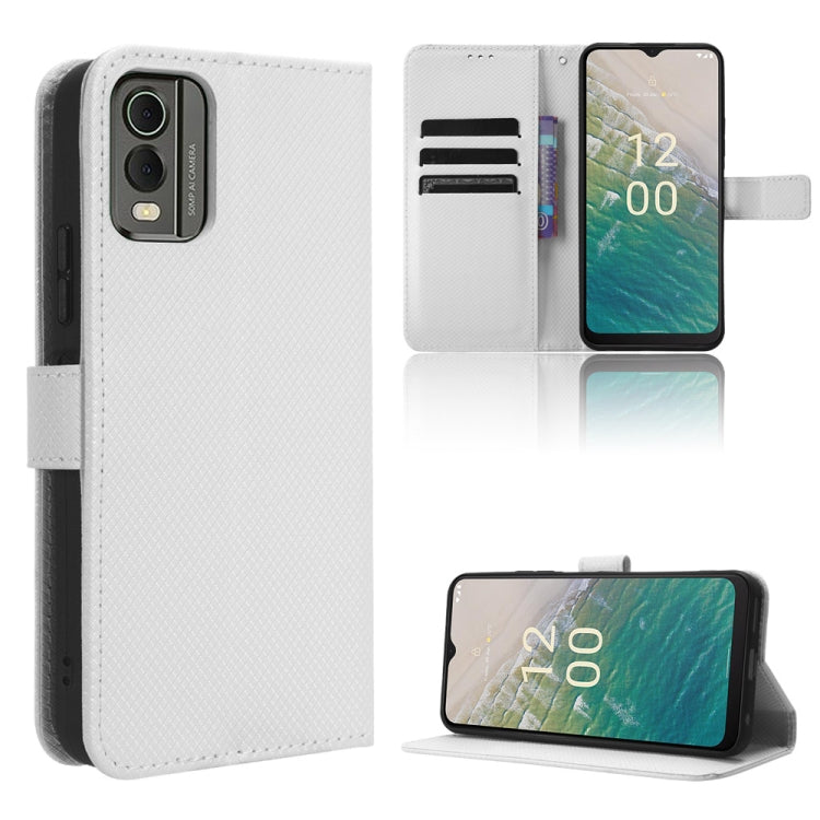 For Nokia C32 4G Diamond Texture Leather Phone Case
