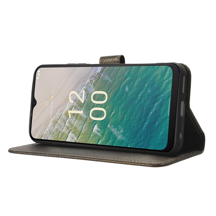 For Nokia C32 4G Diamond Texture Leather Phone Case