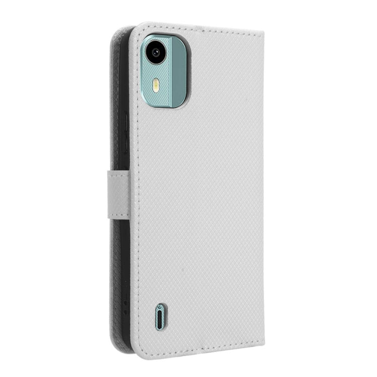 For Nokia C12 Diamond Texture Leather Phone Case