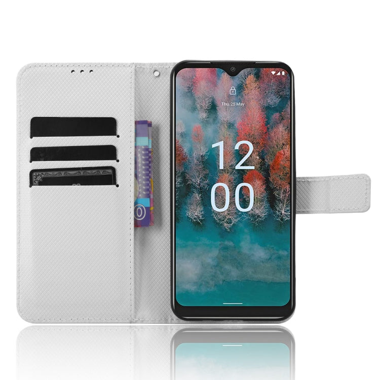 For Nokia C12 Diamond Texture Leather Phone Case