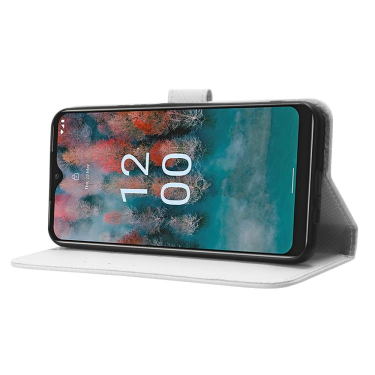 For Nokia C12 Diamond Texture Leather Phone Case