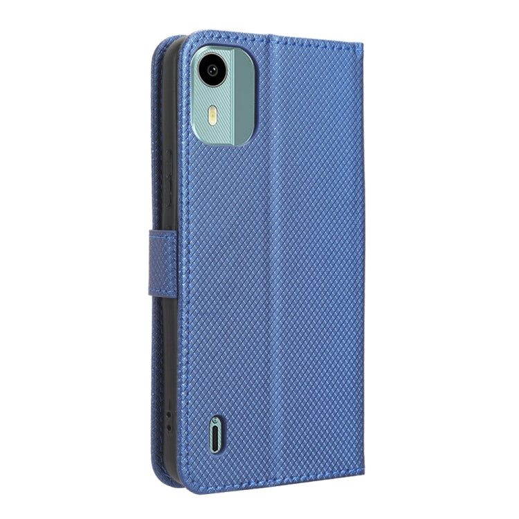 For Nokia C12 Diamond Texture Leather Phone Case