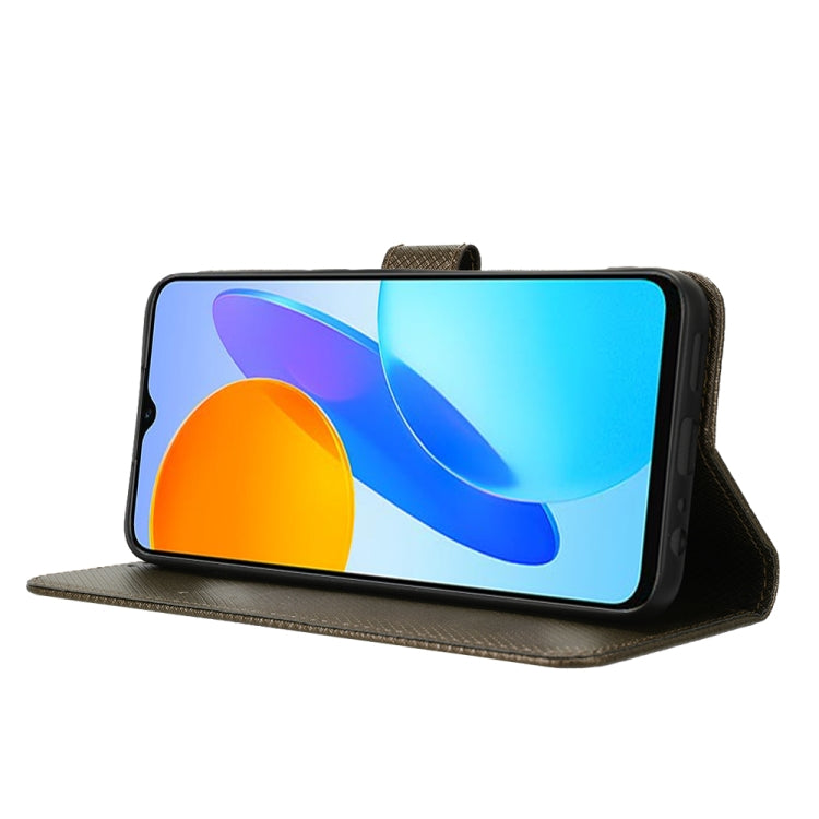 For Honor 70 Lite / X6 4G Diamond Texture Leather Phone Case