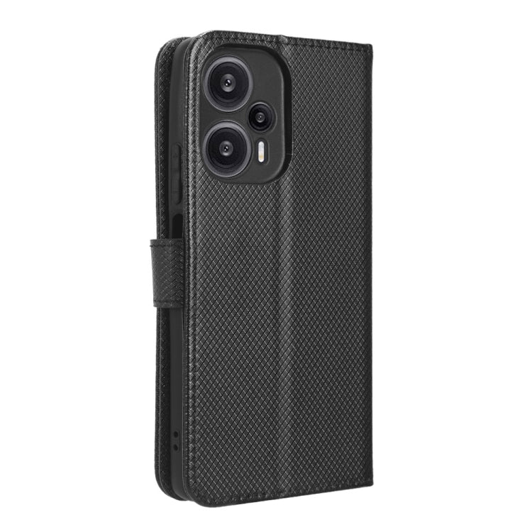 For Xiaomi Redmi Note 12 Turbo 5G Diamond Texture Leather Phone Case