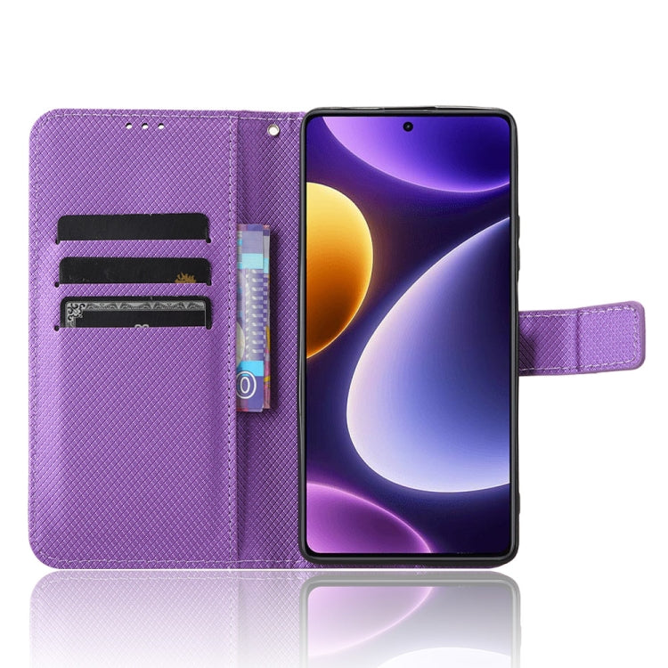 For Xiaomi Redmi Note 12 Turbo 5G Diamond Texture Leather Phone Case