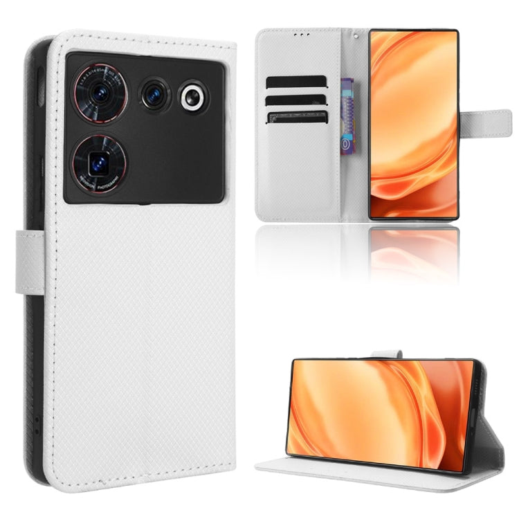 For ZTE Nubia Z50 Ultra Diamond Texture Leather Phone Case