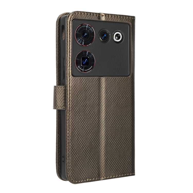 For ZTE Nubia Z50 Ultra Diamond Texture Leather Phone Case