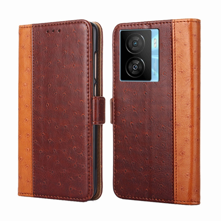 For vivo iQOO Z7x Ostrich Texture Horizontal Flip Leather Phone Case