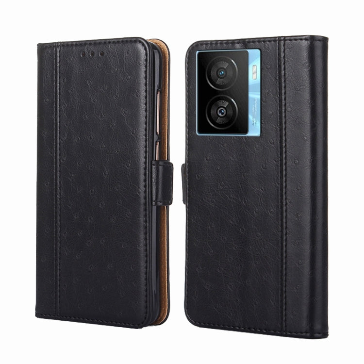For vivo iQOO Z7x Ostrich Texture Horizontal Flip Leather Phone Case