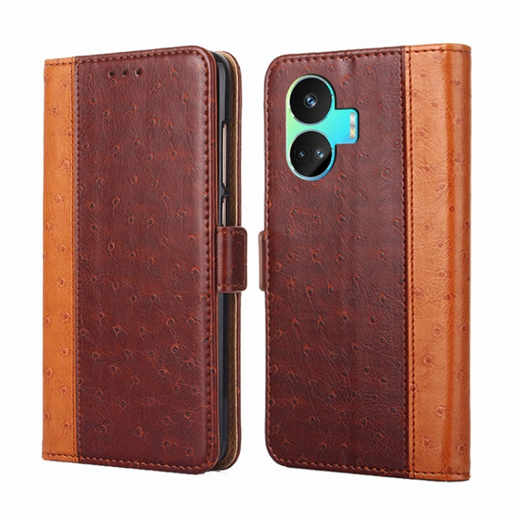 For Realme GT Neo5 SE Ostrich Texture Horizontal Flip Leather Phone Case