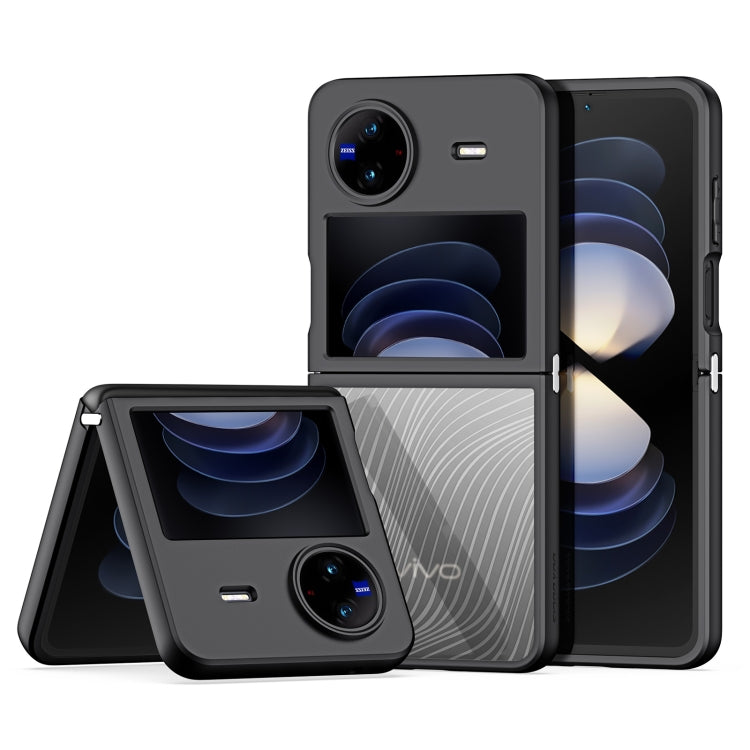 For vivo X Flip DUX DUCIS Aimo Series TPU + PC Frosted Phone Case(Black)