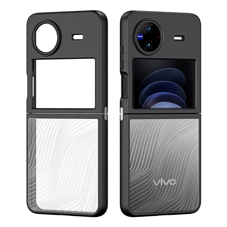 For vivo X Flip DUX DUCIS Aimo Series TPU + PC Frosted Phone Case(Black)