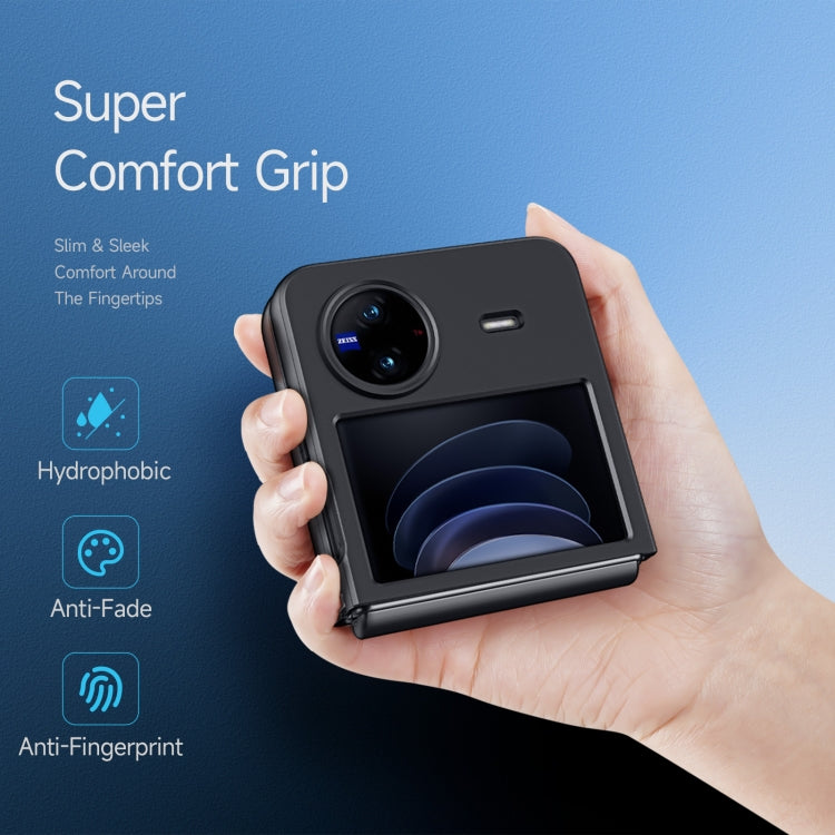 For vivo X Flip DUX DUCIS Aimo Series TPU + PC Frosted Phone Case(Black)