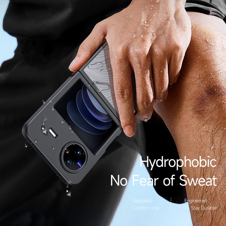 For vivo X Flip DUX DUCIS Aimo Series TPU + PC Frosted Phone Case(Black)