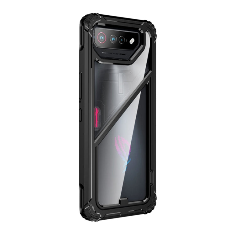 For Asus ROG Phone 7 / 7 Ultimate PC + TPU Shockproof Phone Case with Magnetic Holder