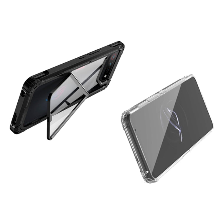 For Asus ROG Phone 7 / 7 Ultimate PC + TPU Shockproof Phone Case with Magnetic Holder