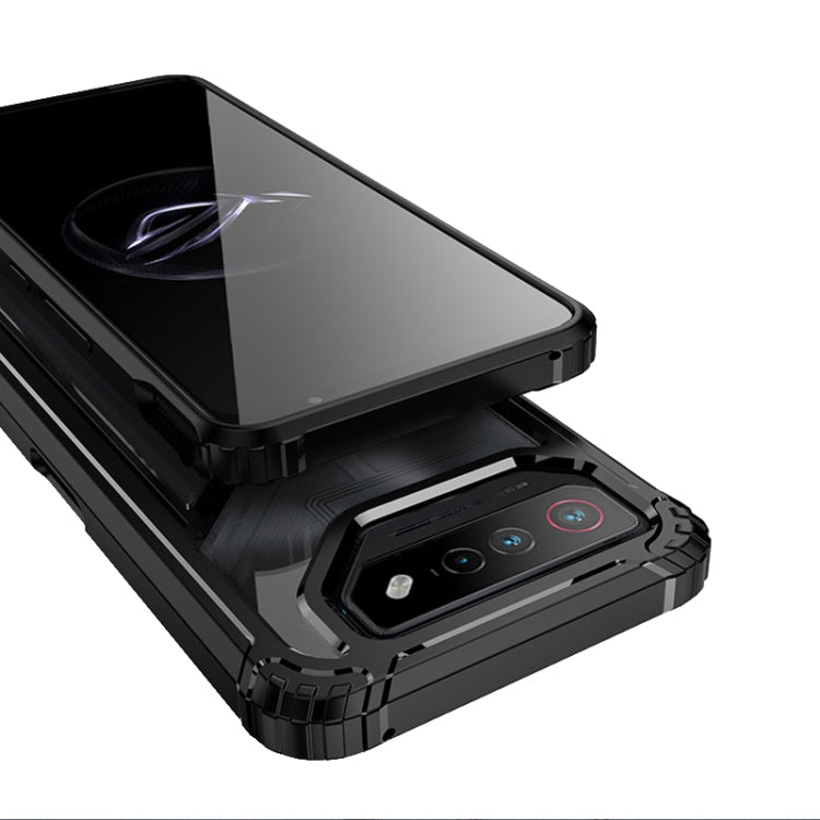 For Asus ROG Phone 7 / 7 Ultimate PC + TPU Shockproof Phone Case with Magnetic Holder