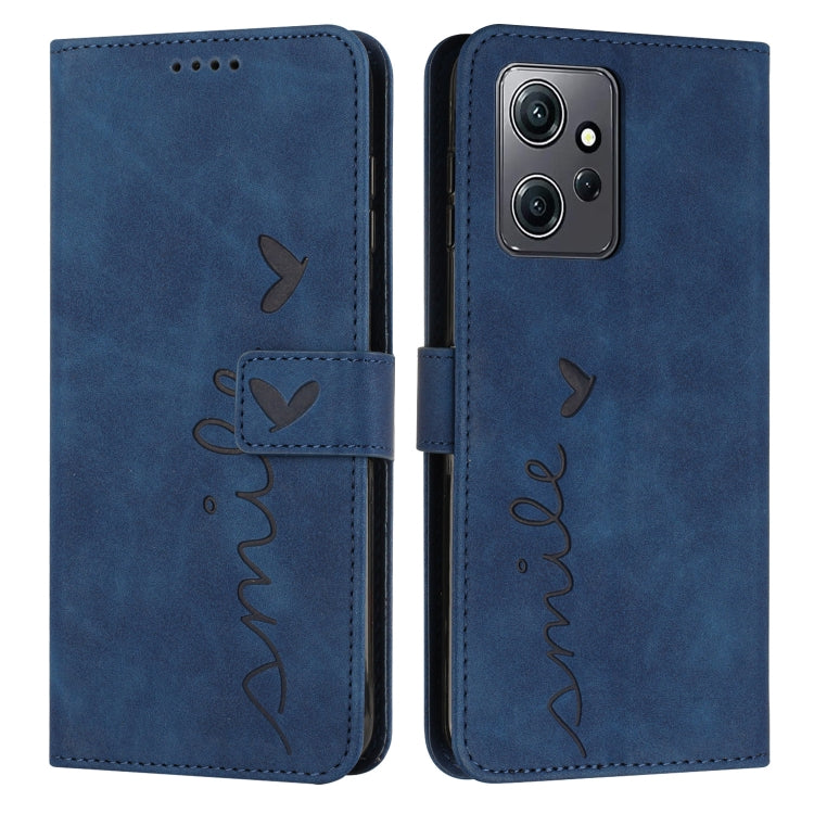 For Xiaomi Redmi Note 12 4G Global Skin Feel Heart Pattern Leather Phone Case