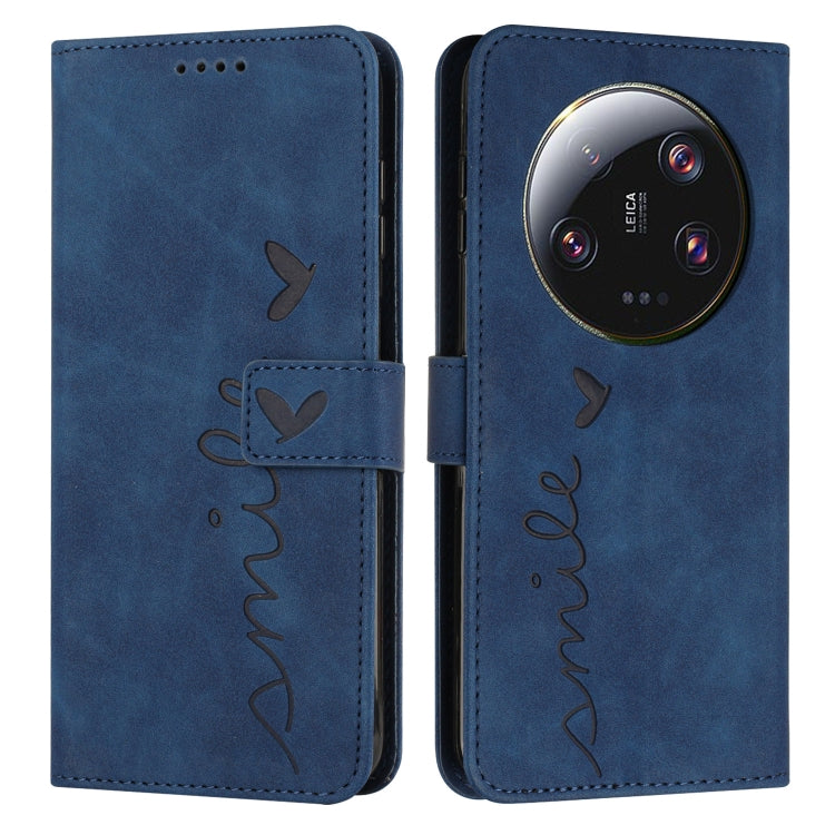 For Xiaomi 13 Ultra Skin Feel Heart Pattern Leather Phone Case